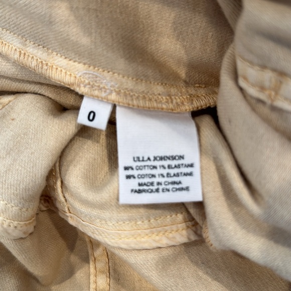 Ulla Johnson Light Ochre Long Sleeve Zipper Jumpsuit Size 0 - Picture 9 of 10